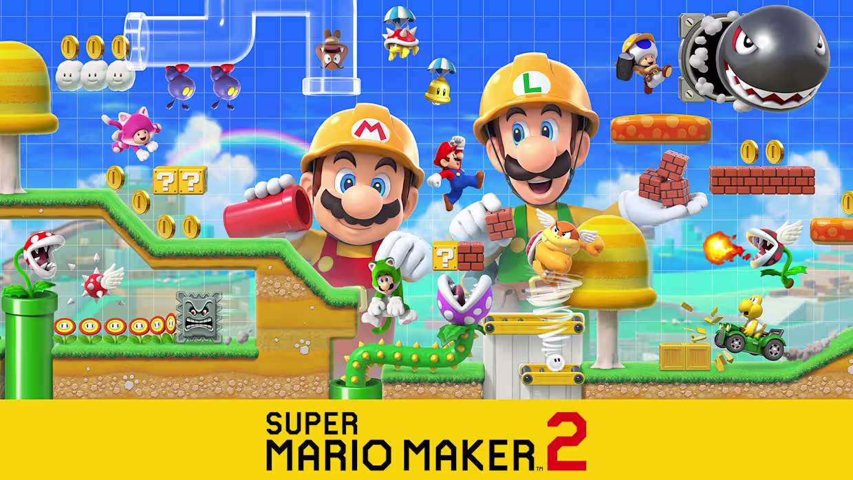 دانلود بازی Super Mario Maker 2 | ساخت و تجربه مراحل بی‌نهایت