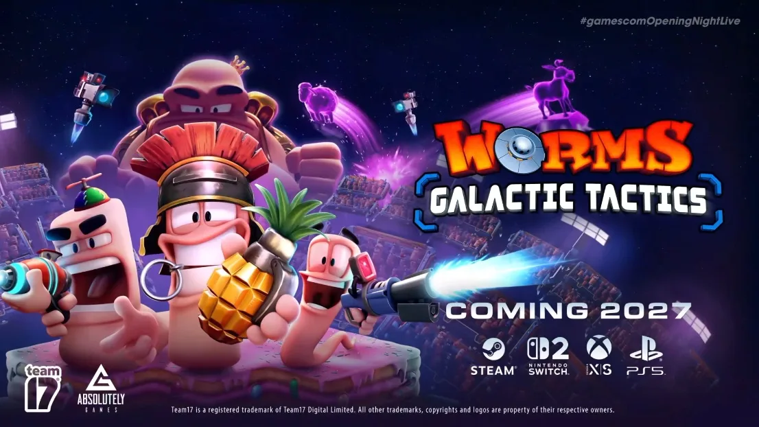 بازی Worms: Galactic Tactics برای نینتندو سوییچ ۲ معرفی شد؛ نسخه جدیدی از کرم‌های محبوب در راه است!