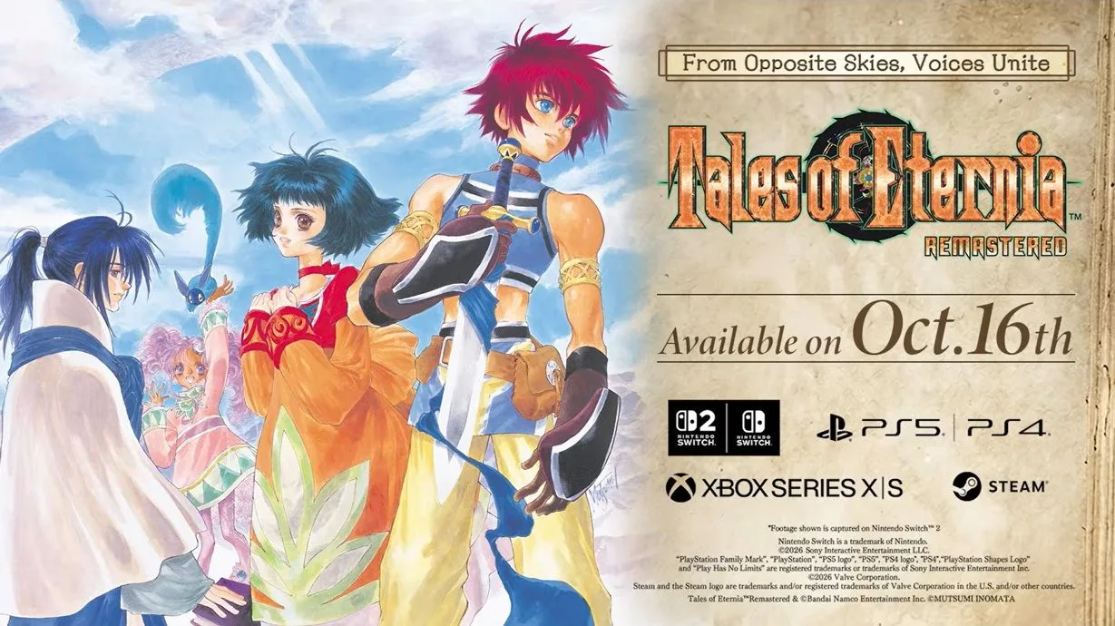 تریلر عرضه بازی Tales of Eternia Remastered برای Nintendo Switch و Nintendo Switch 2 منتشر شد