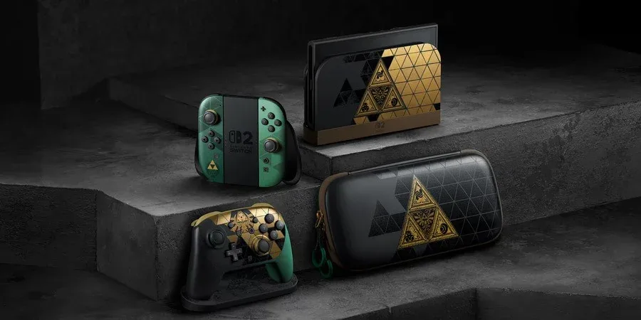 کنسول نینتندو سوییچ 2 و کنترلر Pro نسخه 40 سالگی Zelda