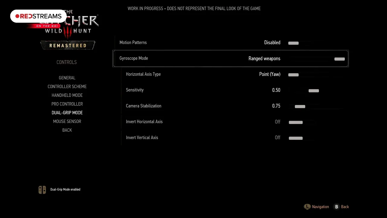 تنظیمات کنترل در The Witcher 3 Remastered