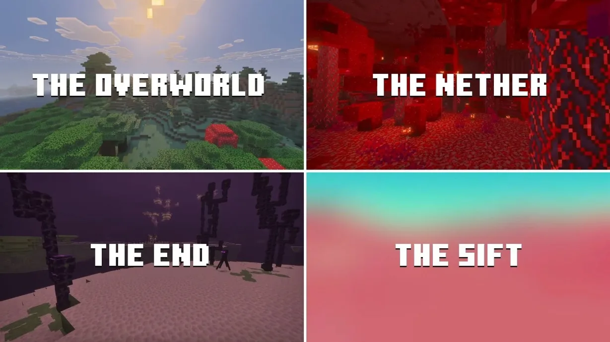 بازی Minecraft از معرفی Sift به عنوان نخستین بعد جدید پس از ۱۴ سال خبر داد