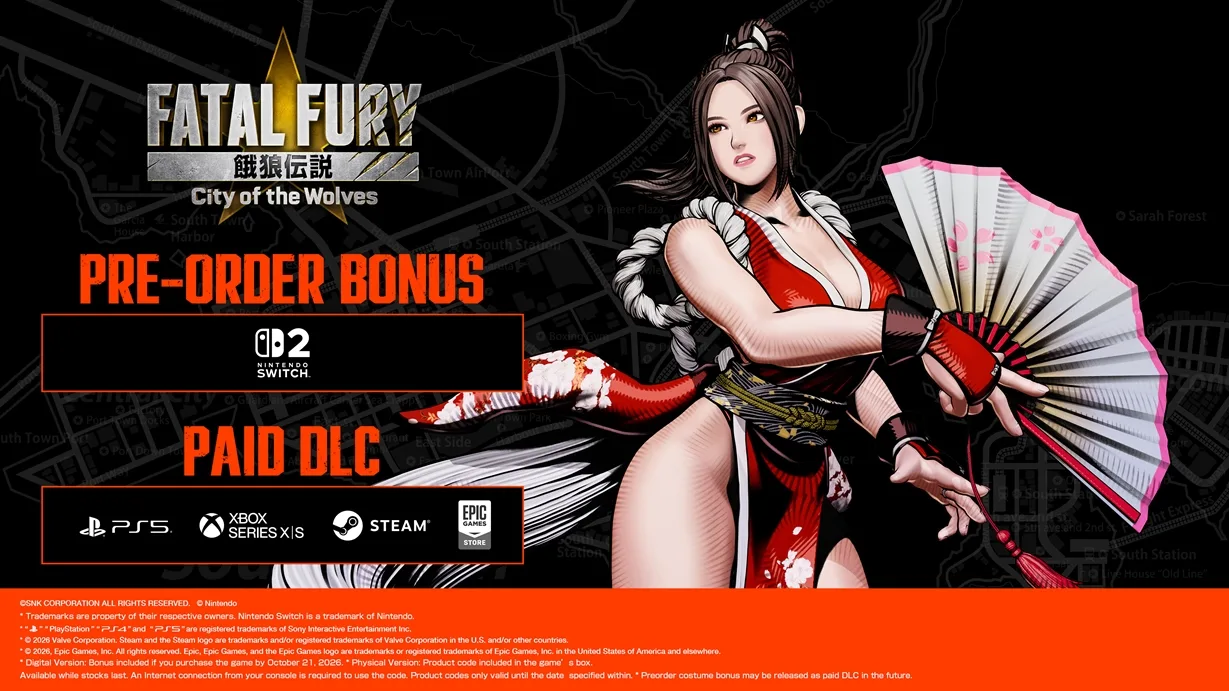 لباس کلاسیک Mai Shiranui در بازی Fatal Fury: City of the Wolves