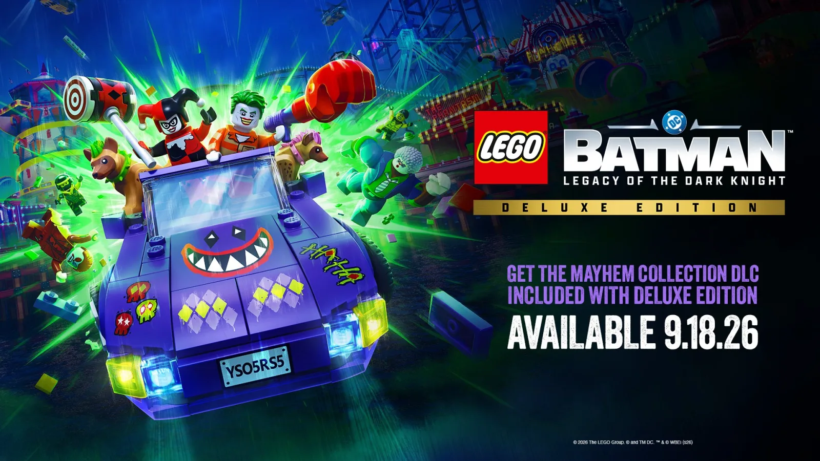 رونمایی از بسته الحاقی Mayhem Collection برای بازی LEGO Batman: Legacy of the Dark Knight + تریلر