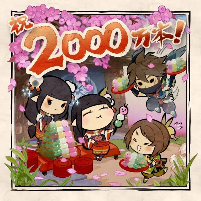 Monster Hunter Rise 20 million sales artwork