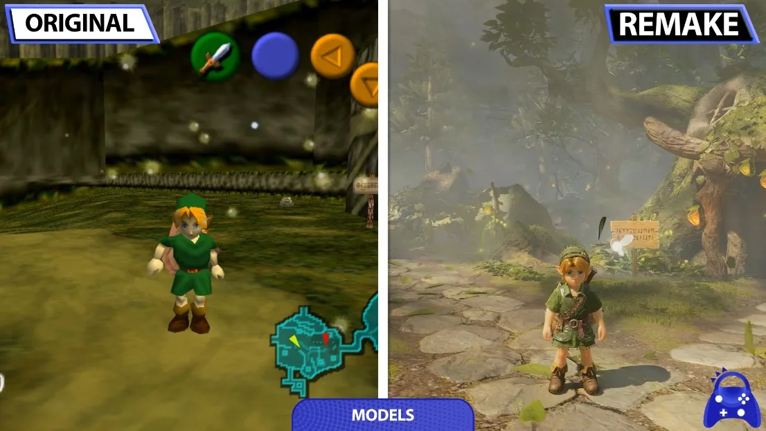 مقایسه گرافیکی خیره‌کننده: بازسازی The Legend of Zelda: Ocarina of Time روی سوییچ ۲ در برابر نسخه N64