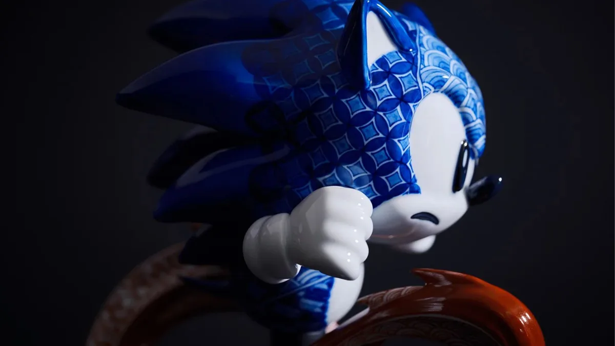 رونمایی از مجسمه چینی لوکس Sonic به مناسبت ۳۵ سالگی این مجموعه