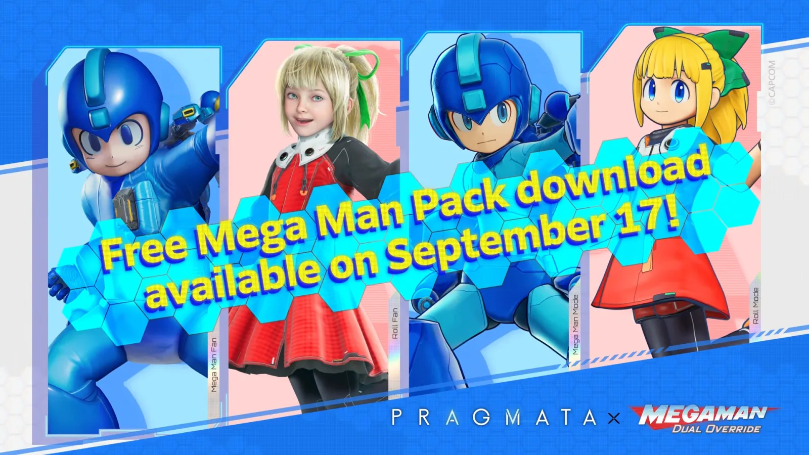 لباس‌های رایگان مگامن (Mega Man) در راه بازی Pragmata روی نینتندو سوییچ ۲