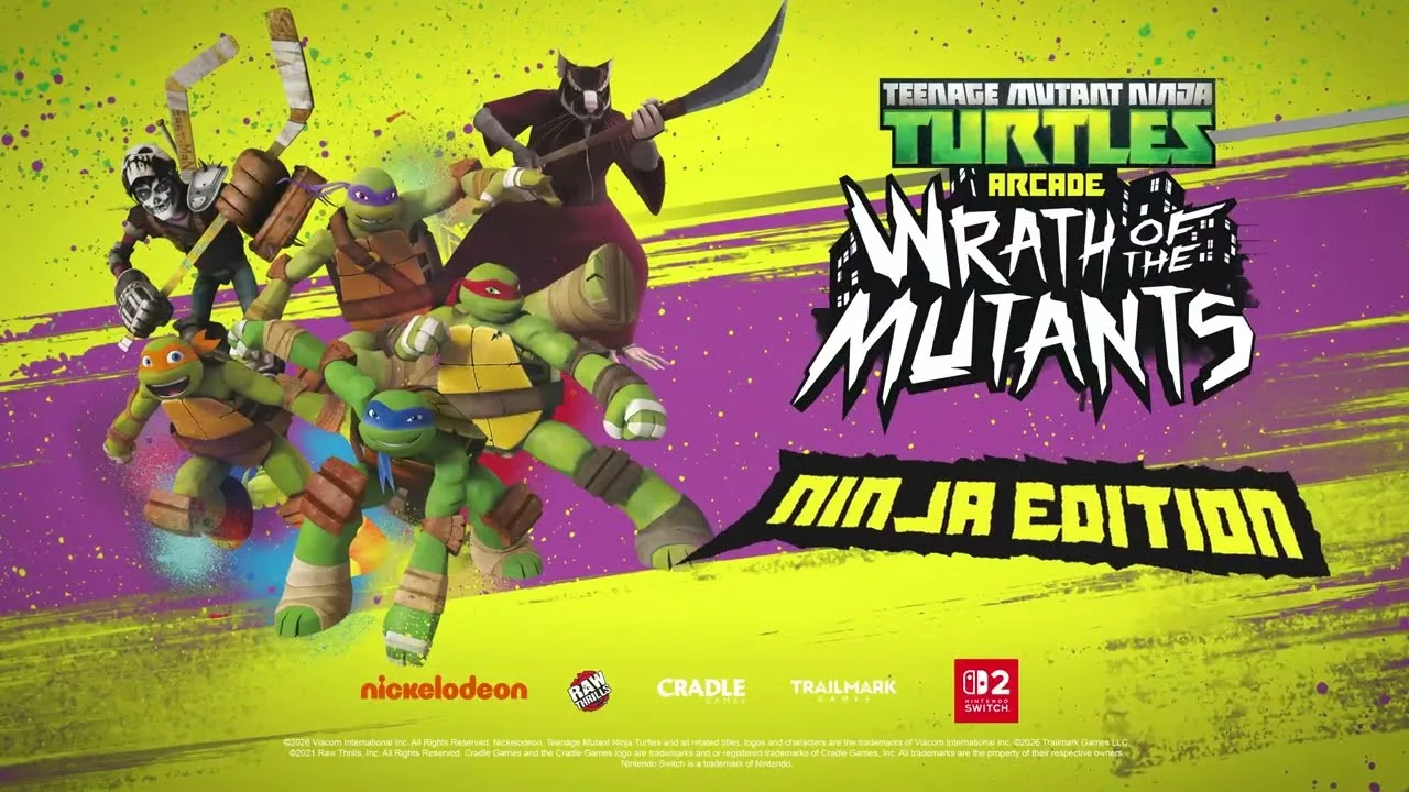 بازی TMNT Arcade: Wrath of the Mutants – Ninja Edition برای نینتندو سوییچ ۲ معرفی شد؛ تجربه 4K و ۶۰ فریم با شخصیت‌های جدید