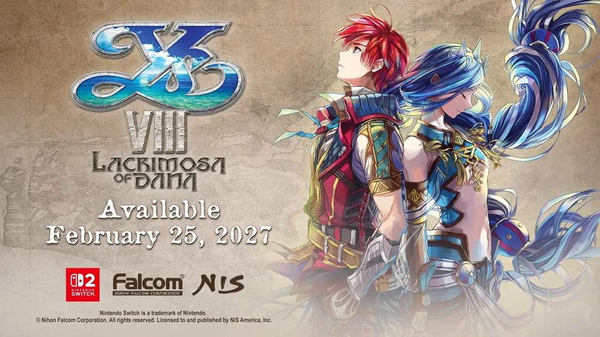 بازی Ys 8: Lacrimosa of Dana برای کنسول Nintendo Switch 2 تایید شد