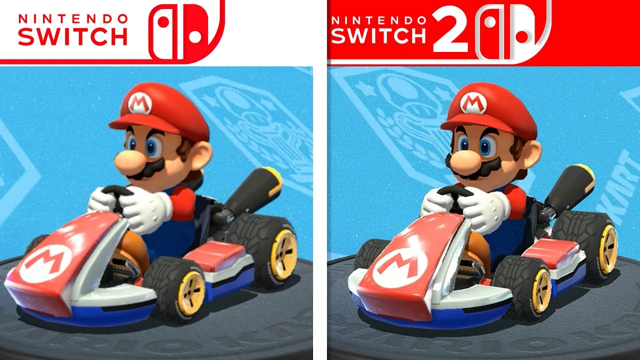 مقایسه ویدیویی عملکرد و گرافیک Mario Kart 8 Deluxe روی نینتندو سوییچ ۲ در برابر سوییچ اول