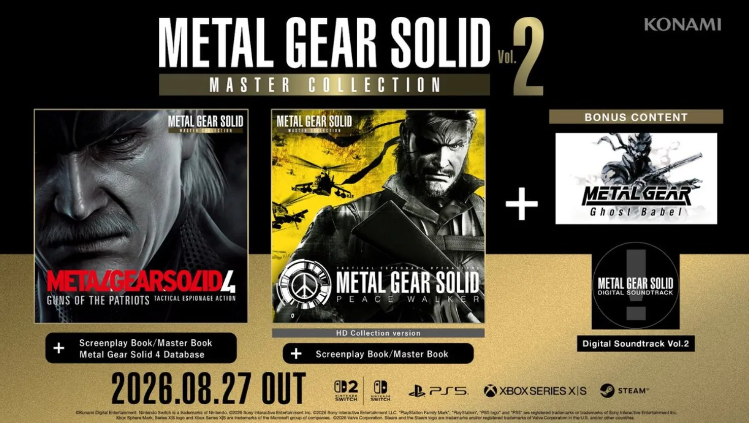 تریلر عرضه مجموعه Metal Gear Solid: Master Collection Vol. 2 انتشار یافت؛ حضور شاهکارهای فراموش‌نشدنی روی نینتندو