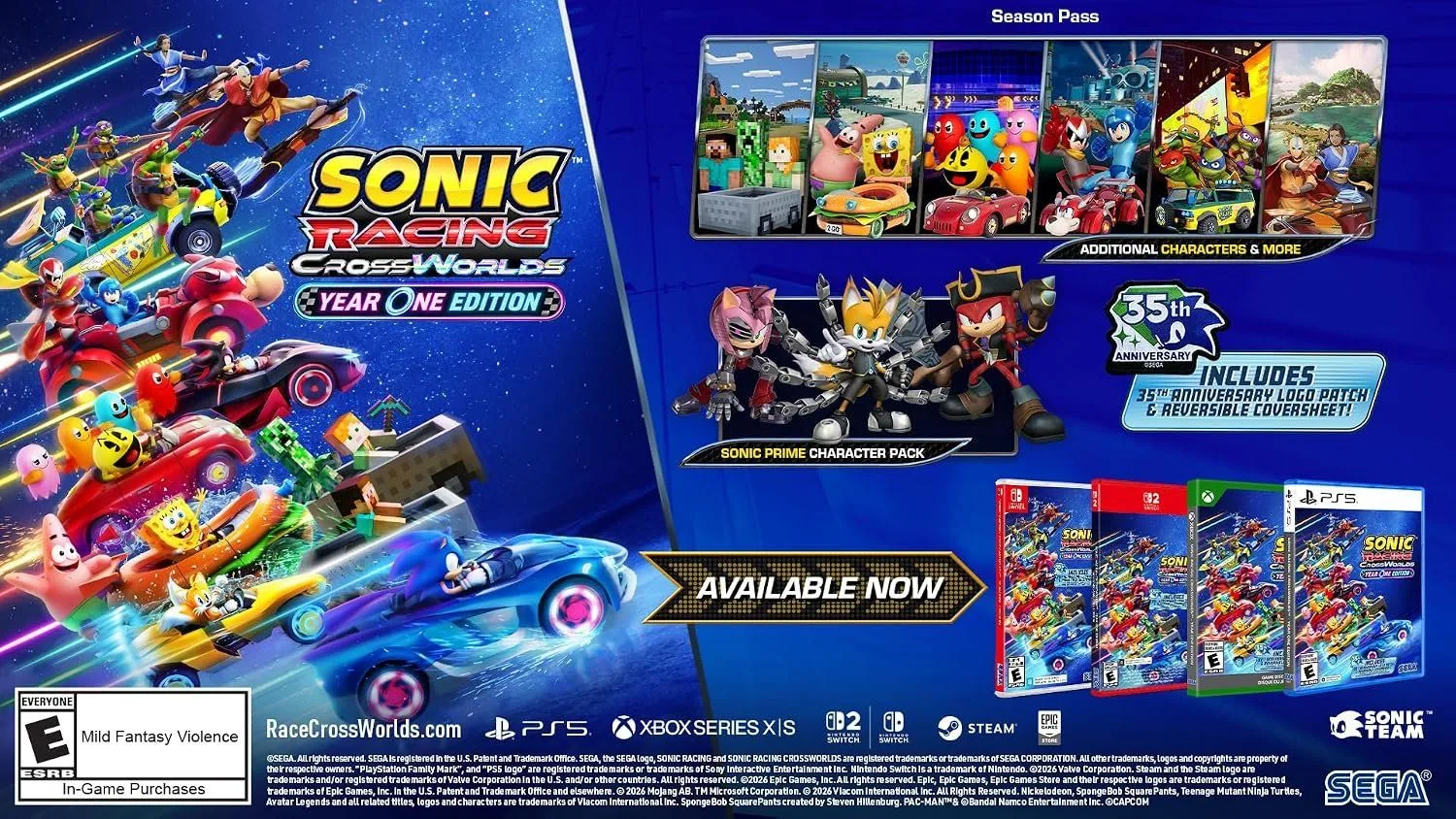 فهرست جدید پیش‌خرید بازی‌های پلتفرم‌های Nintendo؛ از Sonic Racing تا عناوین معرفی‌شده برای کنسول بعدی